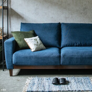 ソファー 帆布生地がお洒落な空間を演出します ienowa ソファー マリエッタ 送料無料-2