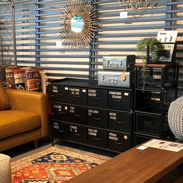 使うと雰囲気の良くなるスチールチェスト ienowa 横型12杯引出チェスト MSG BK 送料無料-1