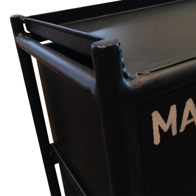 使うと雰囲気の良くなるスチールチェスト ienowa 横型12杯引出チェスト MSG BK 送料無料-3