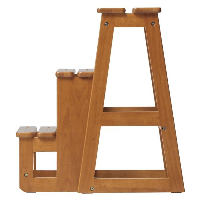 ステップチェア3段 木製踏み台 送料無料-1