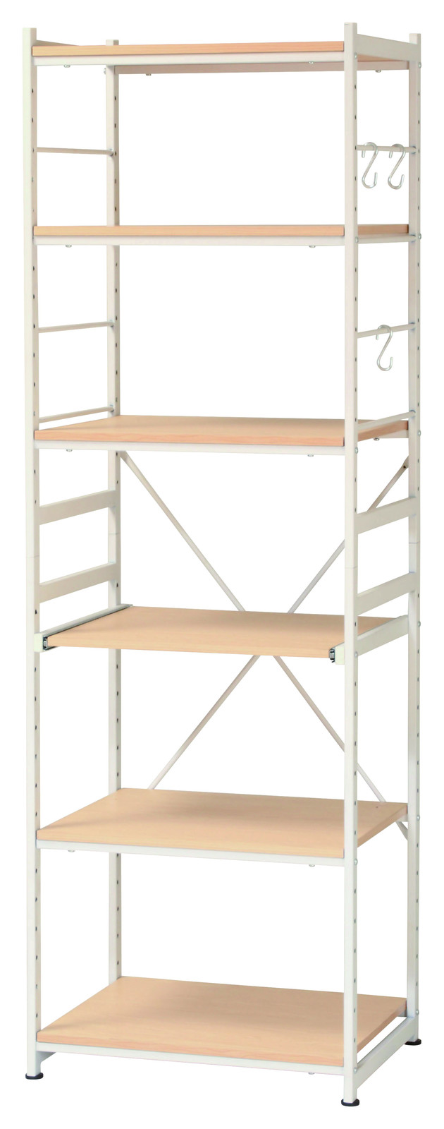 スチールラック　W580×D425×H1800mm　SSR58R レギュラータイプサラ 送料無料-1