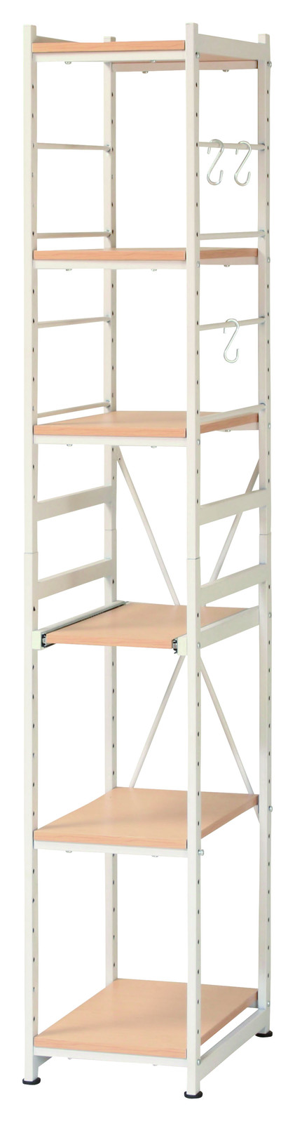 スチールラック　W300×D425×H1800mm　SSR-30S スリムラックサラ 送料無料-1