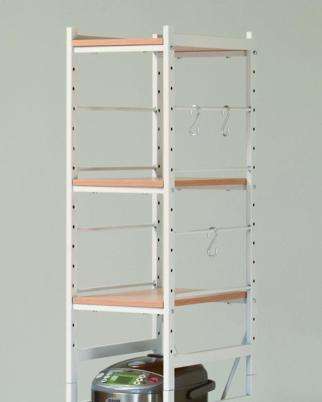 スチールラック　W300×D425×H1800mm　SSR-30S スリムラックサラ 送料無料-5