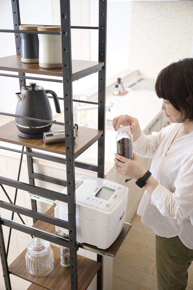 スチールラック　W300×D425×H1800mm　SSR-30S スリムラックサラ 送料無料-6