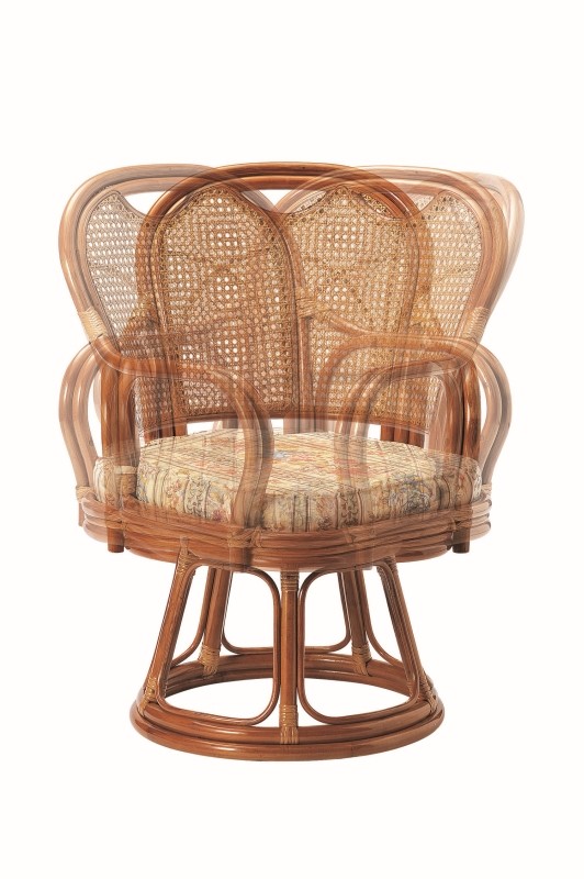 ラタン回転椅子 ハイタイプ SH390 R390S 送料無料-5