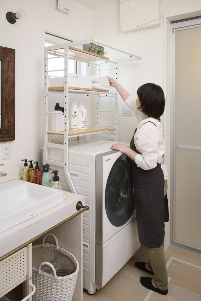 伸縮ラック キッチン ランドリー 幅58〜78cm STR-5018 送料無料-10