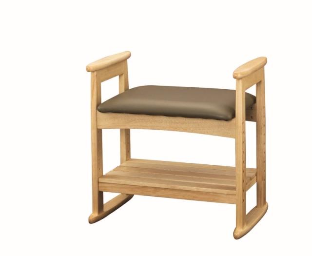 肘付スツール 玄関ベンチ W-5H 送料無料-2