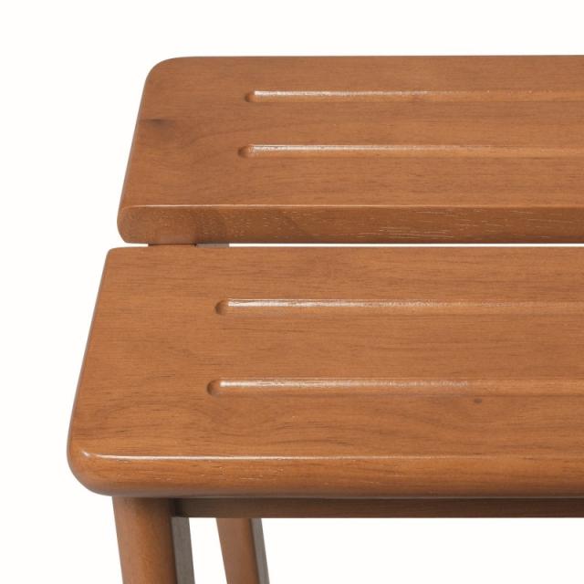 ステップチェア1段 木製踏み台 STC1BR 送料無料-1