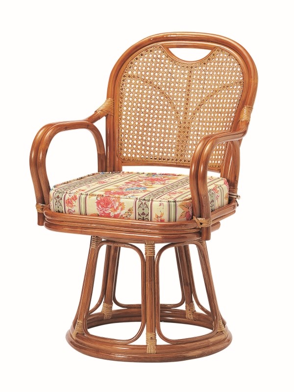 ラタン回転椅子 ハイタイプ SH440 R440S 送料無料-4