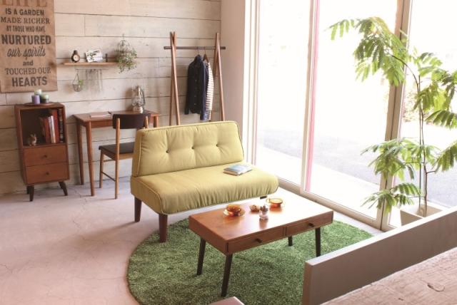 ココア センターテーブル 引出付き 木製 北欧風 KOKOA-T 送料無料-1