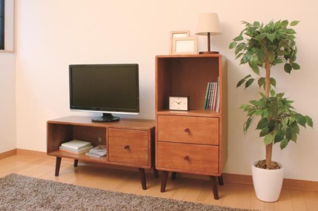 ココア ローボード TV台 ブラウン 木製 北欧風 KOKOA-LB 送料無料-3