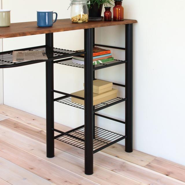 ハイテーブル ダイニング3点収納付き テーブル高さ88cm CT-1200 送料無料-12