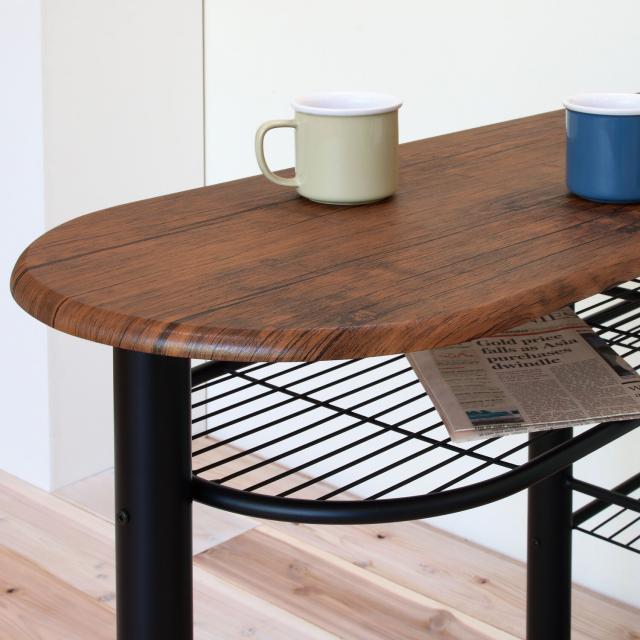 ハイテーブル ダイニング3点収納付き テーブル高さ88cm CT-1200 送料無料-13