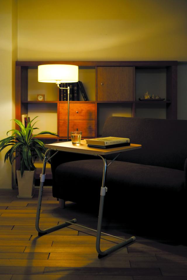 フォールディングサイドテーブル 高さ調節可能 折り畳み 送料無料-2