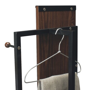 ミラー＋ハンガーで便利度UP ハンガー付ミラー NA BR HM-400 送料無料-2