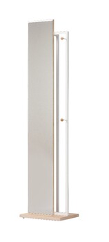 ミラー＋ハンガーで便利度UP ハンガー付ミラー NA BR HM-400 送料無料-5