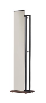 ミラー＋ハンガーで便利度UP ハンガー付ミラー NA BR HM-400 送料無料-6