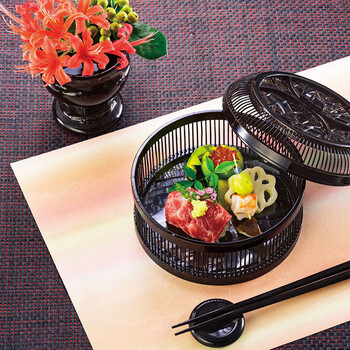 和食器 千筋料理箱 2段手付 送料無料-2