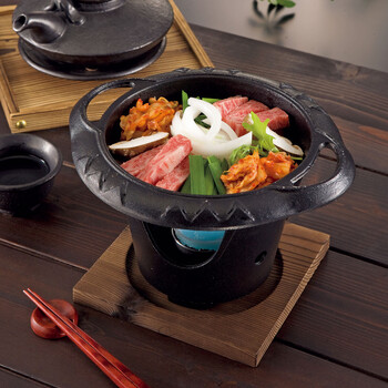 和食器 アルミ手付すき焼き鍋 送料無料-1