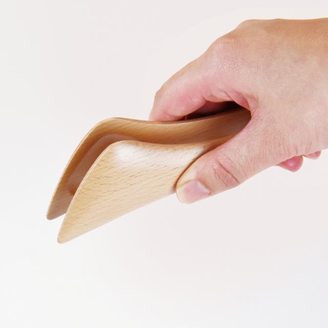 和食器 木製 ハンディートング〈Buna〉 2個セット 送料無料-1