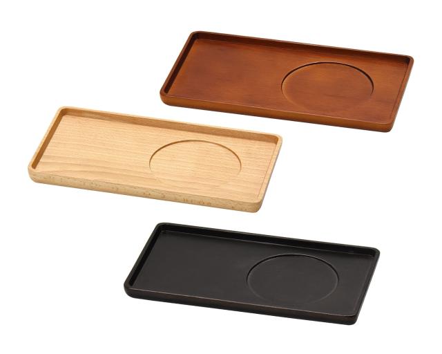 和食器 マルチカフェトレイライトブラウン ナチュラル ダークブラウンキッチンteaトレイ 2セット 送料無料-1