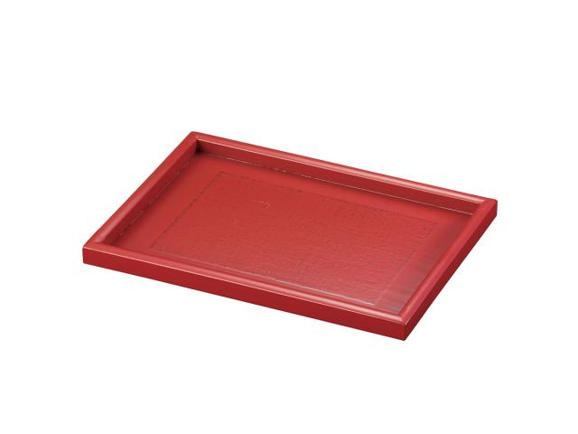 和食器 木製小長トレイ 長角 甘味処トレイ 根来 曙キッチンインテリア雑貨陳列備品 2個セット 送料無料-1