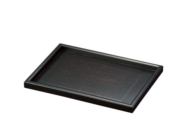 和食器 木製小長トレイ 長角 甘味処トレイ 根来 曙キッチンインテリア雑貨陳列備品 2個セット 送料無料-2