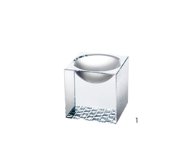 和食器 クリスタルキューブ 硝子キッチンインテリア 3セット 送料無料-1