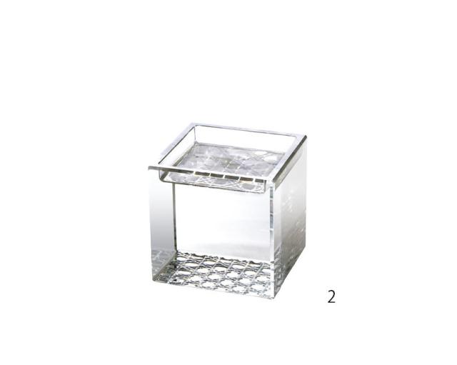 和食器 クリスタルキューブ 硝子キッチンインテリア 3セット 送料無料-2