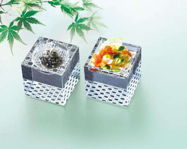 和食器 クリスタルキューブ 硝子キッチンインテリア 3セット 送料無料-5