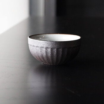 陶器酒器 鉄灰セット 送料無料-5