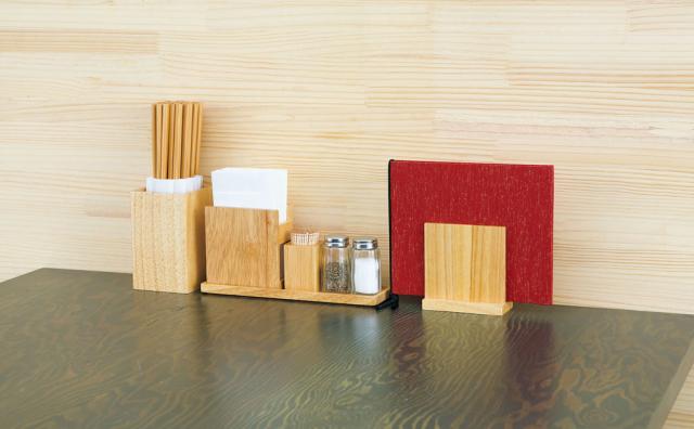 木製メニュースタンドブラウン ナチュラルキッチンインテリア雑貨陳列備品 3セット 送料無料-5