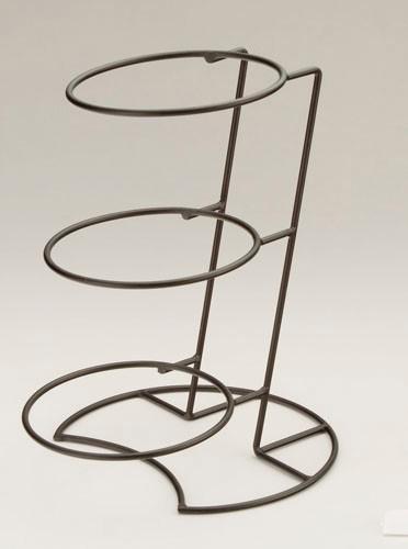 和食器 アイアン傾斜3段ディスプレイベースキッチン什器 店舗備品 送料無料-1