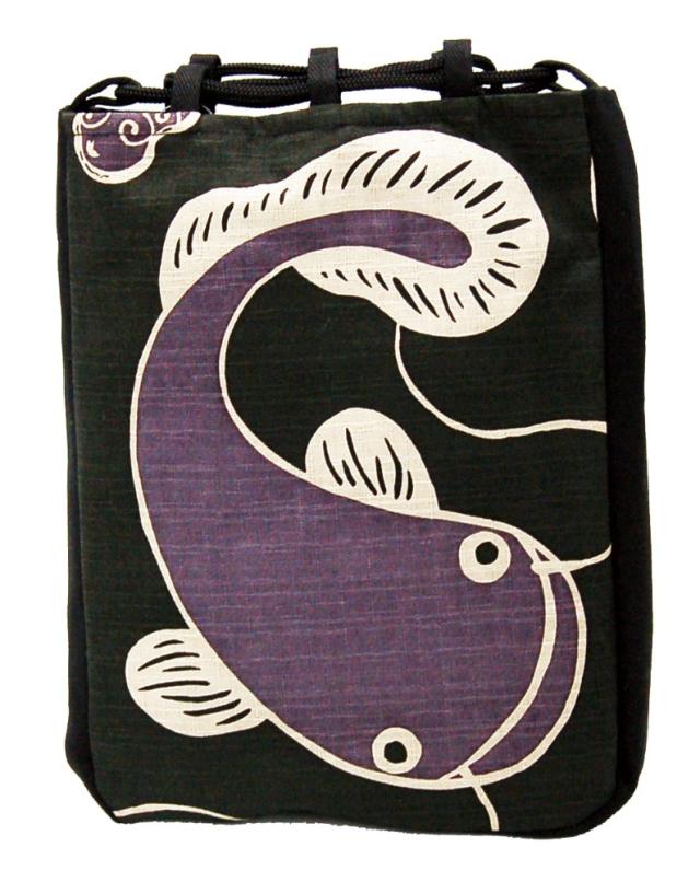 厄除け粋柄 信玄袋兎 鯉 鯰 招き猫 富士山 和柄手提げ袋 Cool Japanバッグおもしろ雑貨 送料無料-4