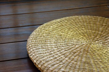 シーグラス円座　中　インテリア雑貨什器 店舗備品 サイン畳のように爽やか 4セット 送料無料-4