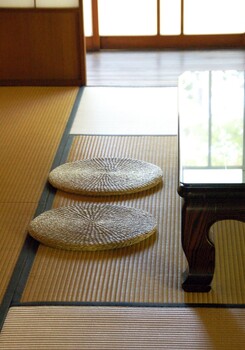 シーグラス円座　中　インテリア雑貨什器 店舗備品 サイン畳のように爽やか 4セット 送料無料-6