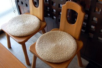 シーグラス円座　中　インテリア雑貨什器 店舗備品 サイン畳のように爽やか 4セット 送料無料-7