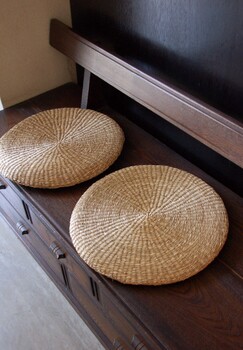 シーグラス円座　中　インテリア雑貨什器 店舗備品 サイン畳のように爽やか 4セット 送料無料-8