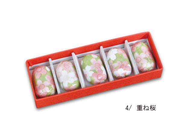 和食器 箸置5個化粧箱入りキッチンギフト日本製 ちょいと箸休め 和柄陶器 送料無料-3