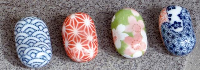 和食器 箸置5個化粧箱入りキッチンギフト日本製 ちょいと箸休め 和柄陶器 送料無料-6
