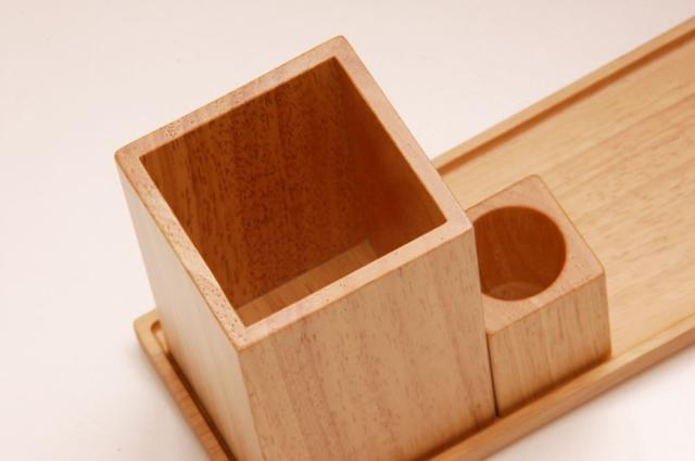 和食器 木製カトラリースタンドブラウン ナチュラルキッチンインテリア什器 店舗備品 送料無料-3