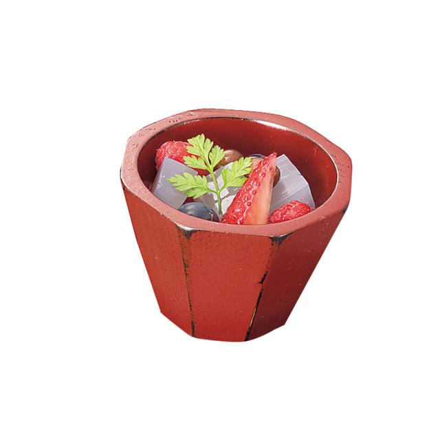 木製八角珍味入 ぐいのみ 同色 曙 根来キッチン和食器 2セット 送料無料-5