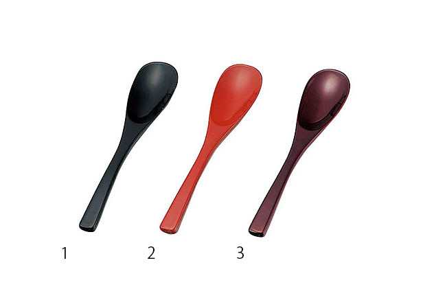 和食器 本漆コーヒースプーン 溜 朱 黒キッチン和食器カトラリー 5セット 送料無料-1