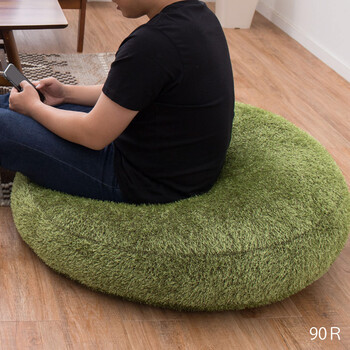 ふっくら贅沢な芝生クッション シーヴァ 直径約90cm 送料無料-9