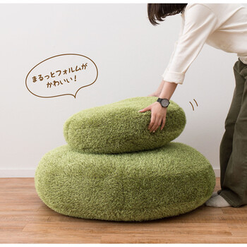 ふっくら贅沢な芝生クッション シーヴァ 直径約90cm 送料無料-3