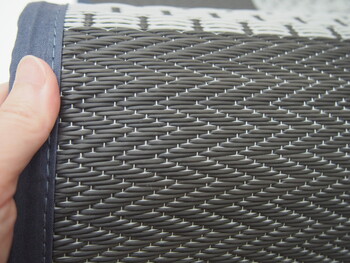 ラグ い草風 PPラグ 江戸間3畳 水洗いOK 矢倉 グレー 送料無料-7