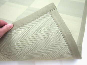 ラグ い草風 PPラグ 江戸間6畳 抗菌 防臭 水洗いOK 倉間 グリーン 送料無料-8