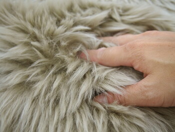 ムートンフリース 長毛 約140×180cm 厚手 M 511 F ブラウン 送料無料-6