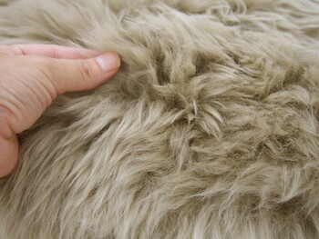 ムートンフリース 長毛 約140×180cm 厚手 M 511 F ブラウン 送料無料-7