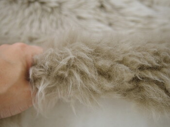 ムートンフリース 長毛 約140×180cm 厚手 M 511 F ブラウン 送料無料-8